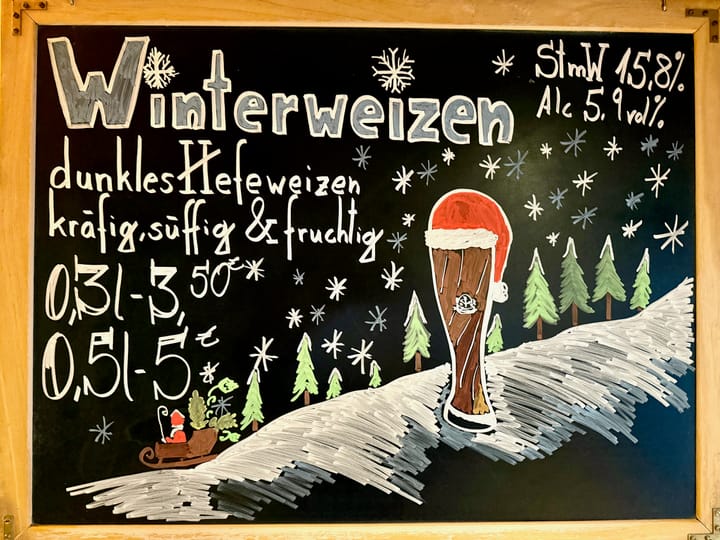 Lindenbräu Winterweizen - jetzt  im Ausschank!